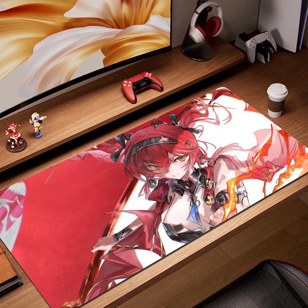 HYBXAXC LUPA Wuthering Waves Game Mouse Pad Large Keyboard Ergonomic Office Rubber PC Non-slip Anti-fray Home Custom Best Price