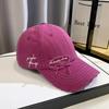 Letter Embroidery Sunscreen Cap Washed Cotton Trend Hat Versatile Embroidery Hat  Unisex