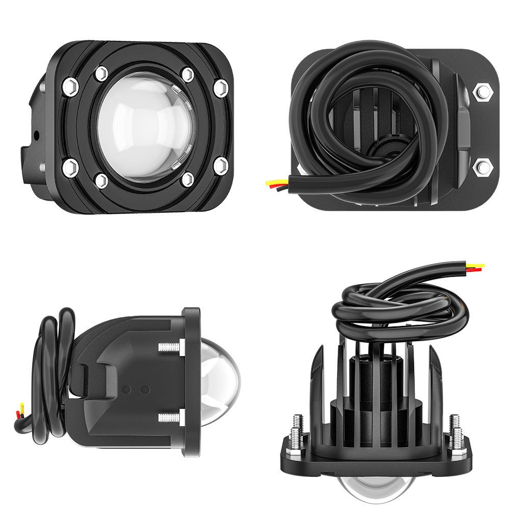 2Pcs 3" Square LED Work Light Flush Mount Driving Fog Lamp For Car Truck Offroad