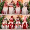 Stuffed Gnome Ornaments for Christmas Hanging Plush Gonk Santa Doll