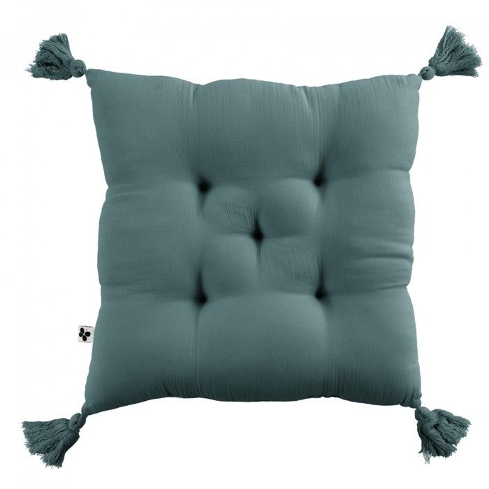 Coussin de chaise Assise matelassée gaze de coton gaia