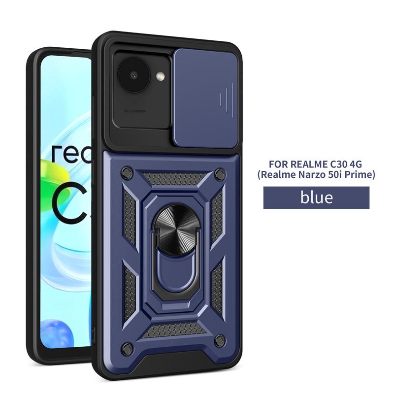 Для OPPO Realme C30 4G чехол Броня Магнитное кольцо-подставка-держатель задняя крышка для Realme C 30 RealmeC30 2022 RMX3581 Чехлы для телефонов