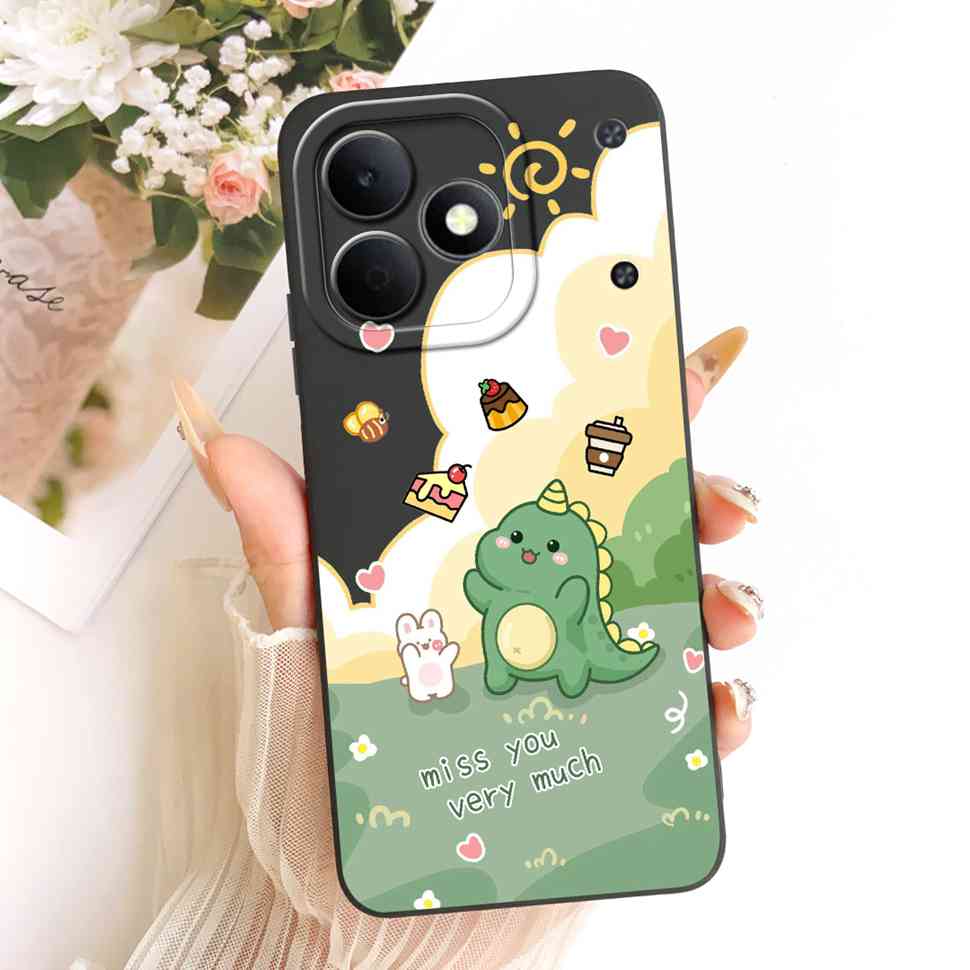 Мультяшный дизайн Кошка Для Realme Note 80 4G RMX5388 Чехол Силиконовая Задняя Крышка Для Realme Note80 4G 6.74" Ударопрочные Чехлы Для Телефона Capa