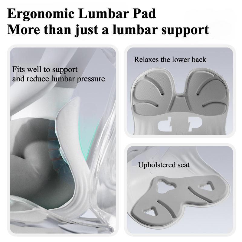 Эргономичная поясничная подушка, кресло для коррекции осанки сидя, офисная спинка для сидячего положения, устройство для вытяжения пояснично-шейного отдела позвоночника для взрослых