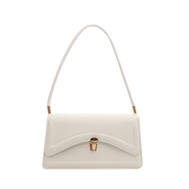 Stylish Retro Pu Leather Handbag Simple Chic Small Square Bag For Casual Outfits