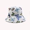 New double-sided bucket hat European and American personalized digital printing cartoon sunshade basin hat spot