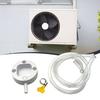 Magnetic Window AC Drain Kit 4/6/12FT Clear PVC Drain Hose with Stainless Steel Clamp No Drilling Flexible Weather-Resistant Condensate Drain Adapter