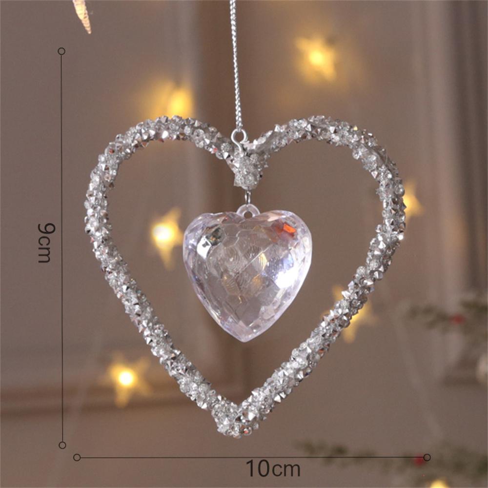 Snowflake Ornament Transparent Christmas Hanging Ornament Christmas Tree Hanging Ornament Christmas Themed For Holiday Home