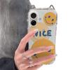 Transparent Cat Ears with Hanging Chain Airbag Anti-fall Mobile Phone Case Mobile Phone Anti-fall Soft Shell Tpu Silicone Mobile Phone Case
