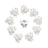 10 шт сверкающих хрустальных перламутровых пуговиц в форме цветка, жемчужные шпильки для волос, зажимы для волос, пуговицы со стразами