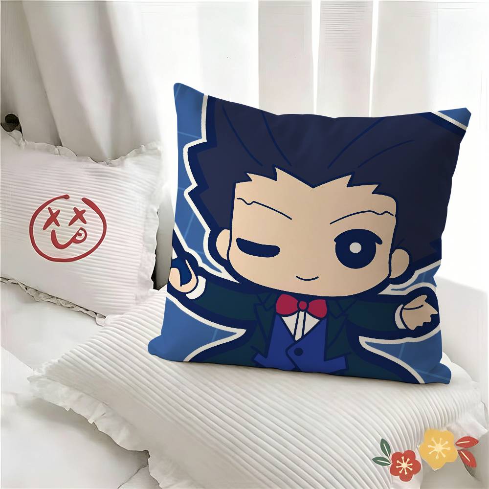 ПК Классическая Анимация Игра Ace Attorney Наволочка Модная Квадратная Наволочка Спальня Диван Гостиная Декор Помещения Отдых