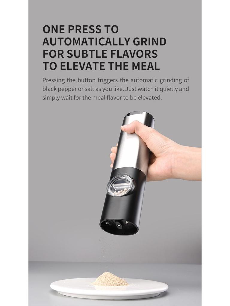 Gravity-Sensing Electric Pepper & Salt Grinder for Household Use