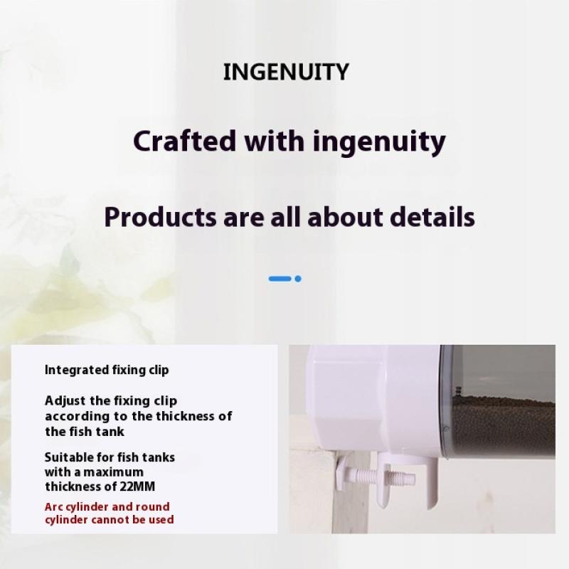 Автоматическая кормушка для аквариума Регулируемый дозатор корма для рыб Большая вместимость Аквариум 3 режима Кормушка для рыб Умный таймер Большая вместимость