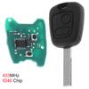 433MHz Remote Car Key FOB ID46 HU83 Blade Fit for Citroen 73373067C Peugeot 307