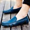 Plus Size Split Leather Shoes Men Loafers Comfortable Casual Shoes Men Flats Moccasins Men Footwear