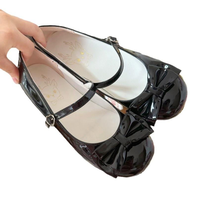 Sweet Campus Style Lolita Shoes Women's 2024 New Round Head Cute Thick Heel Versatile Single Shoes Mary Jane Women's Shoes