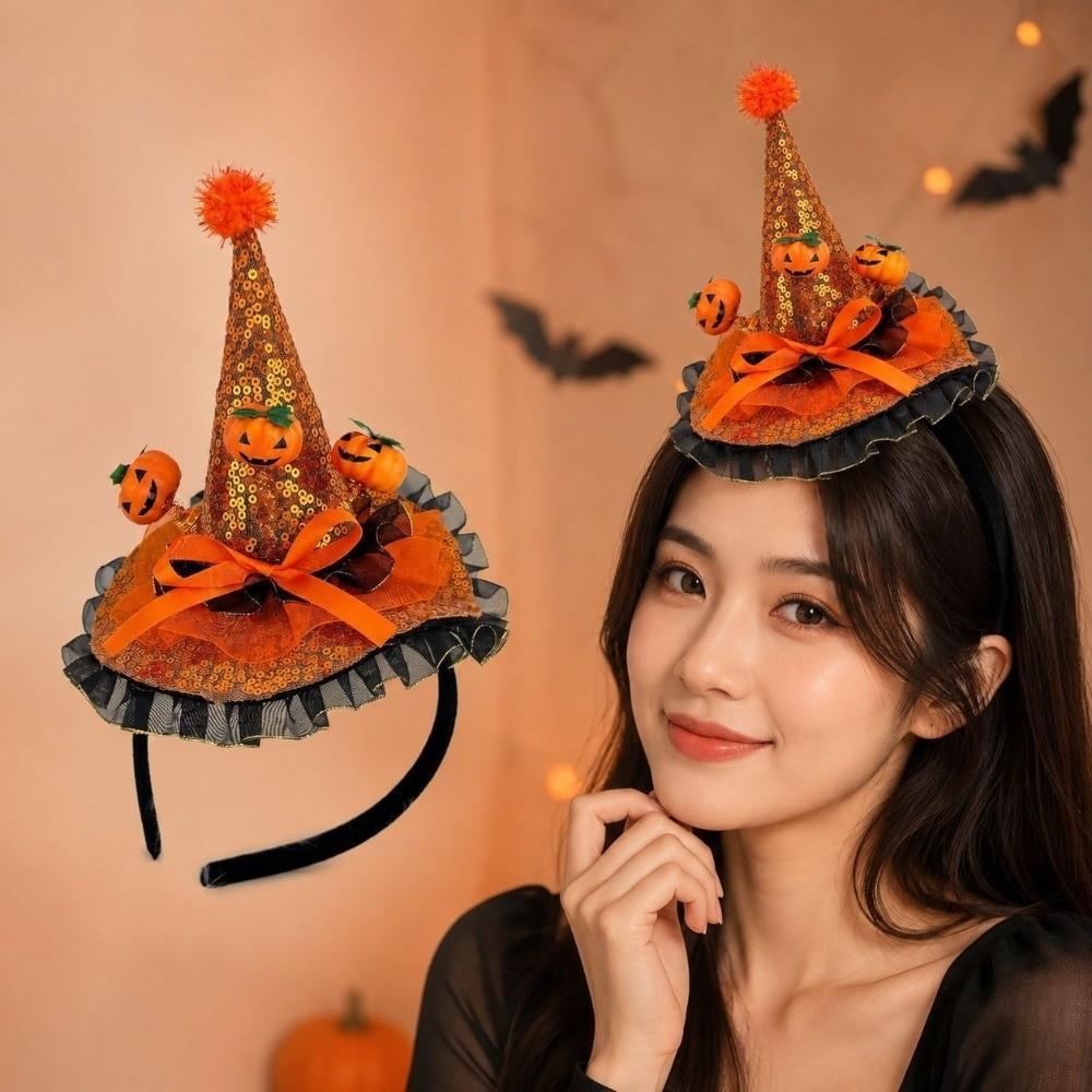 Lace Halloween Party Hair Band Bow Halloween Headband  Holiday Decorations