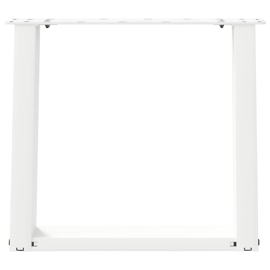 Vidaxl Nogi Do Stolika Kawowego, 2 Szt., Białe, 50X(42-43) Cm, Stal