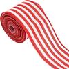 1Pc Christmas Tree Decoration Christmas Ribbons Indoor Outdoor Gift Packaging Ribbon Striped Ribbon