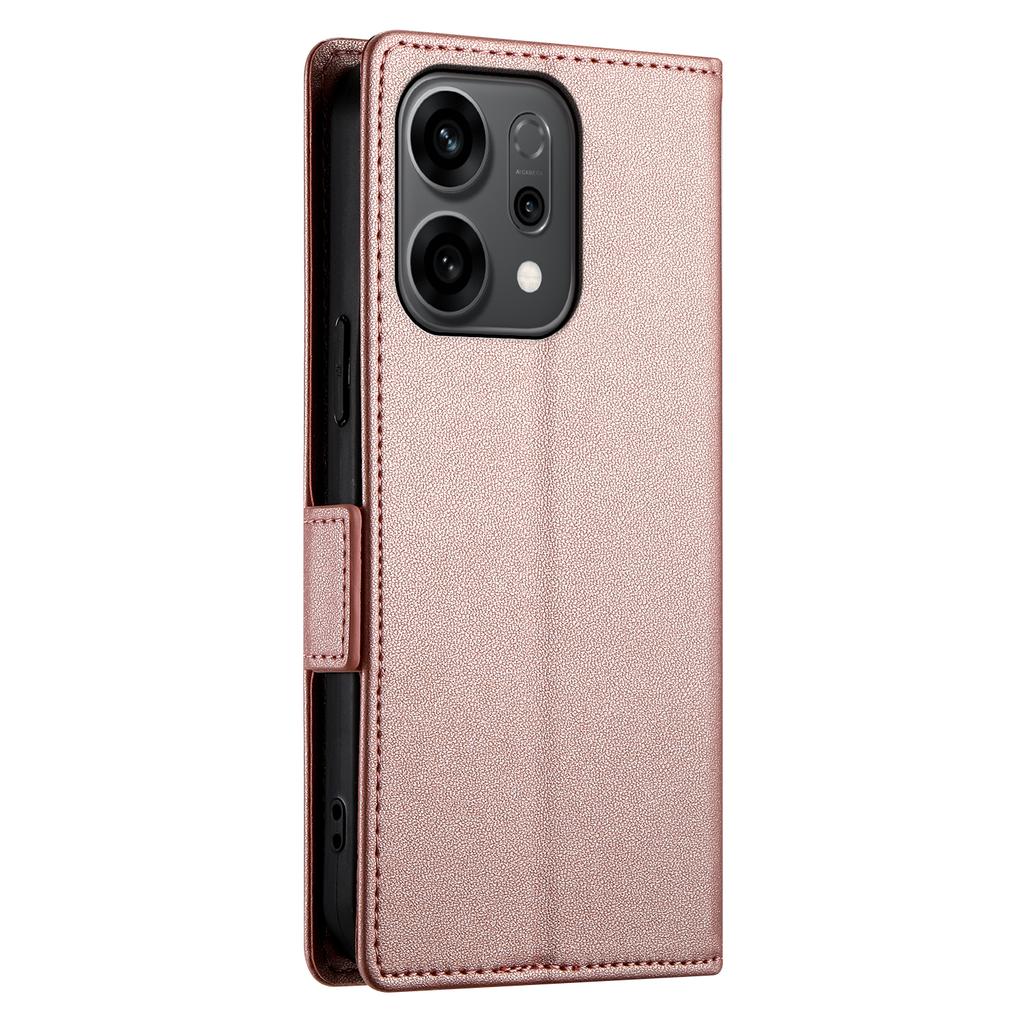 Для Oppo Reno14 5G (Глобальный) Чехол-подставка из искусственной кожи в виде кошелька для телефона