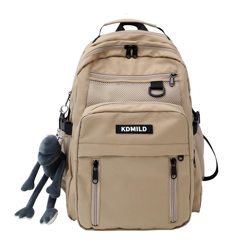 2025 new schoolbag male Korean version Harajuku female high school college student versatile large-capacity multi-layer backpack backpack