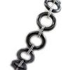 [L6676] - Silver Bracelet 'Sissi' Black Silver Rhodium Plated (ceramic) - 11 Mm