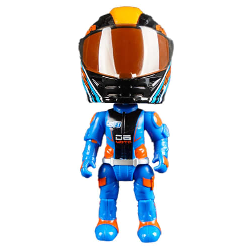 Transforming Motorcycle Doll, Motorcycle Action Figure - Boys Toy Action Figure - Collectible Figure, Q Version Motorcycle Rider Desk Decor, Transform