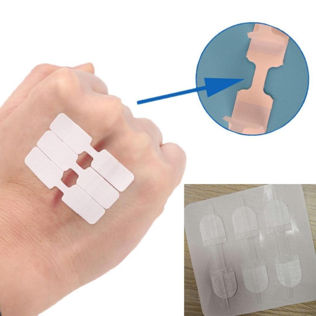 16 шт./6 шт. одноразовые шовные пластыри для первой помощи, пластырь для помощи на открытом воздухе, клейкая лента для ран
