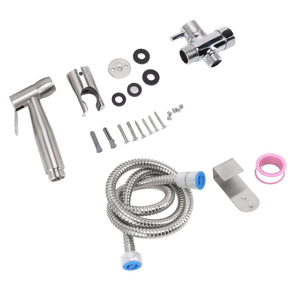 Kitchen Sink Sprayer Kit 304 Stainless Steel Handheld Bidet Sprayer Replacement for Toilet