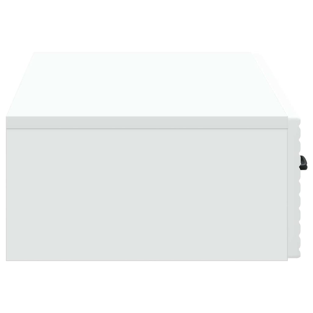 Wall Mounted Side Table White 87.5 x 34.5 x 17 cm