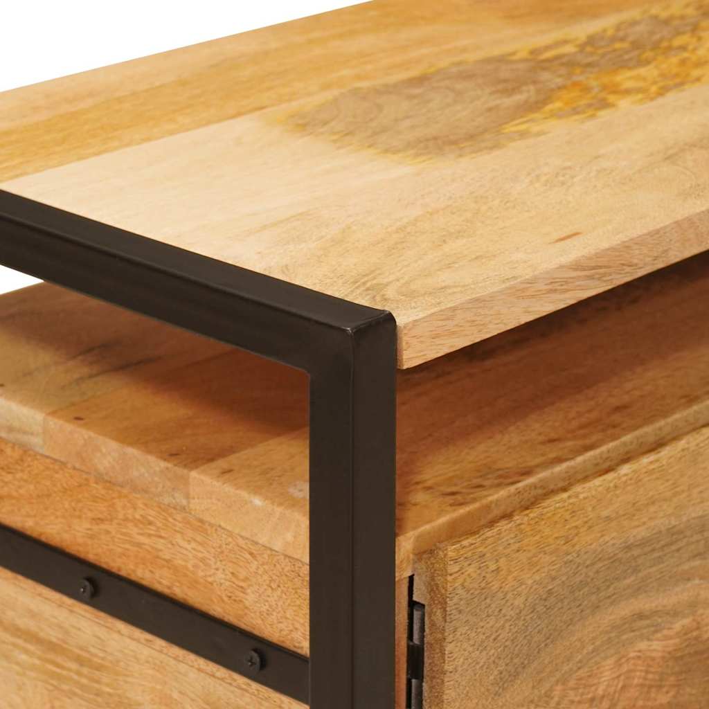 Storage Cabinet in Brown 110 x 30 x 40 cm Solid Mango Wood