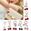 Cherry Bag Pendant Bag Charm Resin Cherry Keyring Fashion Alloy Jewelry Key Accessory Present for Fashion Women Girls