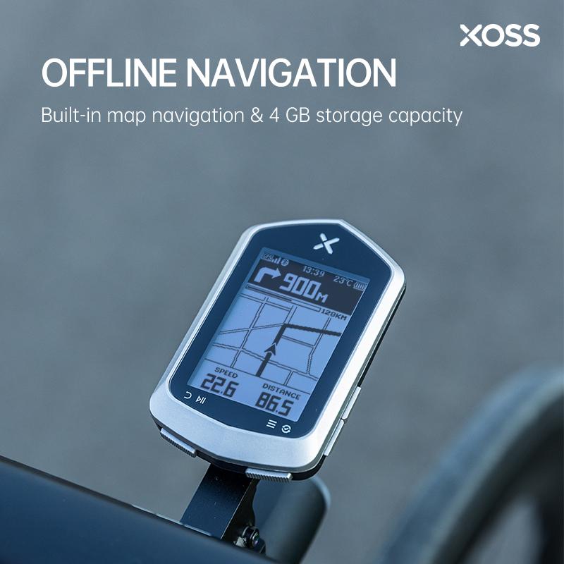 XOSS NAV Plus Велокомпьютер Беспроводной GPS-спидометр для велоспорта Навигация по карте Водонепроницаемый Bluetooth ANT+ Каденс Скорость