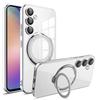 Роскошный чехол Magsafe с кронштейном для Samsung Galaxy S23 FE S24 Ultra A14 A24 A34 A54 Redmi 13C 12C 10C Note 12 11, держатель-подставка, защитная крышка для стеклянного объектива