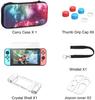 Для Switch Case Совместимость с Nintendo Switch, 9 в 1 набор аксессуаров с чехлом для переноски, док-защитный чехол