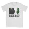 Забавные футболки с мемами Resist Portland Лягушка Rage Against The Machine Лягушачье искусство Хлопковая футболка с коротким рукавом Круглый вырез Одежда Унисекс