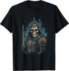 Vintage Halloween T-Shirt Featuring a Skeleton Warrior In Armor