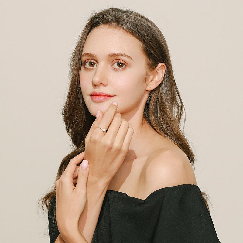 MODIAN Простое винтажное кольцо в форме звезды с кубическим цирконием, стерлинговое серебро 925 пробы, модные штабелируемые кольца на палец для женщин и девочек, ювелирные изделия