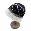 Retro gradual change embroidery knitted bucket hat women spring and summer versatile show face small niche design sense bucket hat basin hat