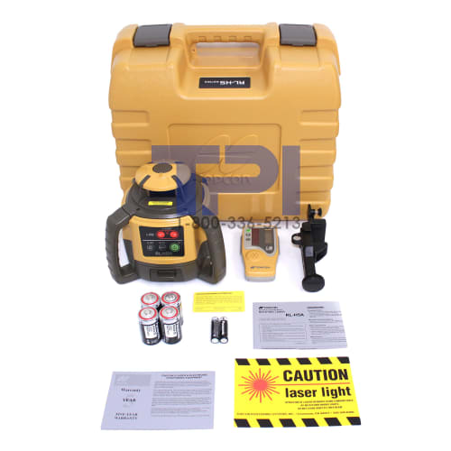 Topcon RL-H5A DB Rotating Laser with Battery Pack, LS-80L Receiver, Tripod Not Included [Authentic Product] with Japanese Instruction Manual