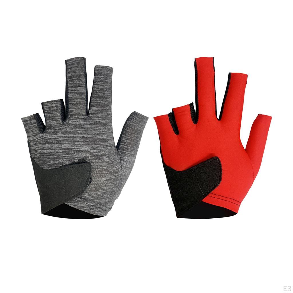 Billiard Glove Left Hand Training Gym Adult Comfortable Gloves with Separate Fingers