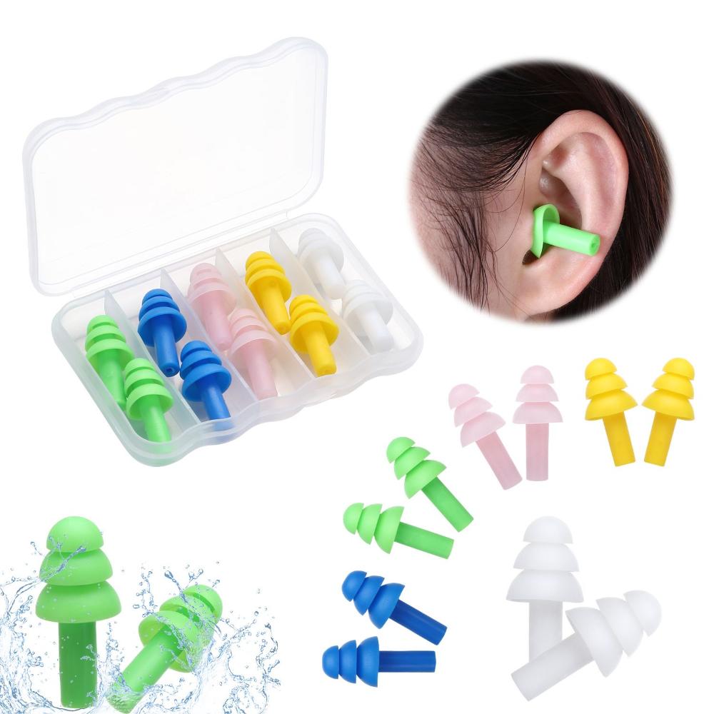 Protective For Sleep Comfort Washable Ear Plugs Silicone Earplugs Sleep Ear Plugs Waterproof Noise