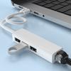 Сетевая карта TYPE-C к RJ45 Lan 4 в 1 USB 2.0 Концентратор для ноутбука Адаптер Компьютер 4-портовая док-станция RJ45 Ноутбук Разветвитель USB C