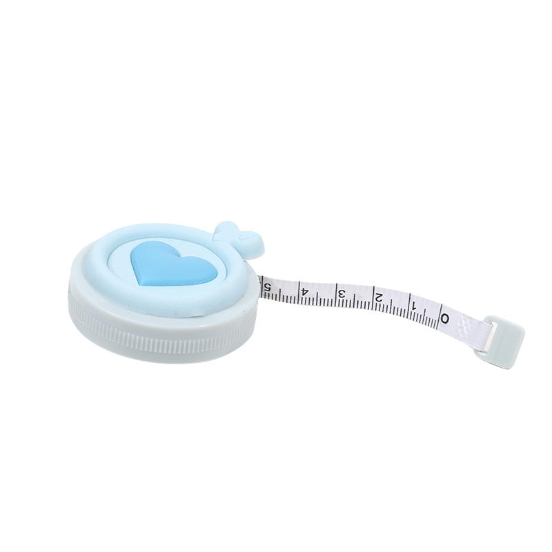 Измерительная лента, двусторонняя, автоматическая телескопическая, симпатичная, в форме сердца, для измерения роста ребенка.