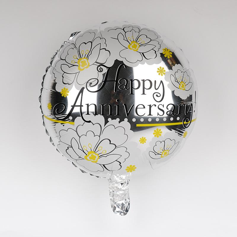 Qianshun Heart-shaped Aluminum Foil Balloons 18 Inch Silk Screen Printed I Love You Helium Wedding Valentine's Day Decoration