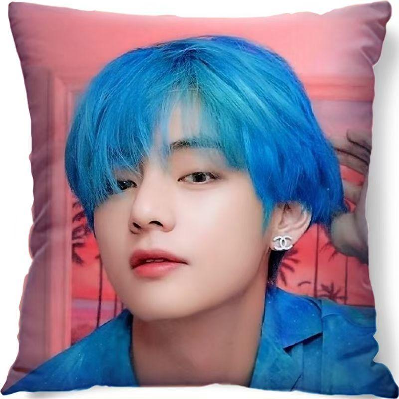Официальная подушка-подушка BTS с Чонгуком и участниками BTS - Мягкая ткань, можно стирать в машине
