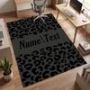 Trendy leopard print (19) Personalized name Office Carpet Stylish Decor for Living Room Bedroom Kitchen