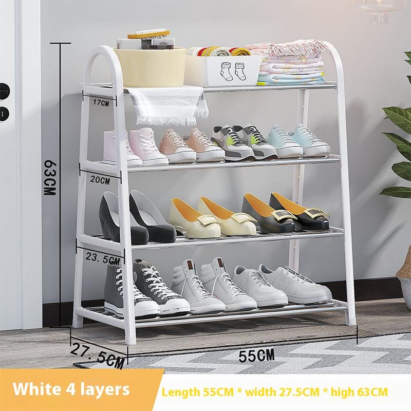 Mini A-Shaped Shoe Rack Dust Proof Storage Rack Simple Multi-layered Multi-functional Space Saving For Dormitory Entrance
