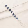 925 Sterling Silver London Blue Topaz Gemstone Jewelry Handmade Boho Bracelet9" RB-7-10