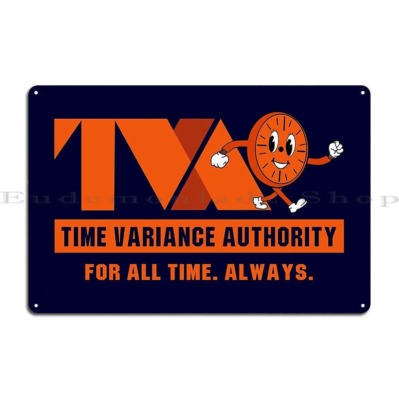 Tva Authority Time Variance Мисс Минутс Металлическая Пластина Постер Дизайн Стена Пещера Паб Кухня Персонализированный Жестяной Знак Постер